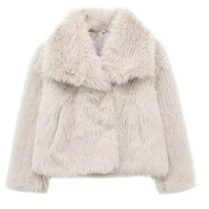 Drune | Kurze Kunstpelzjacke - Eleganter leichter Wintermantel für vielseitige Mode