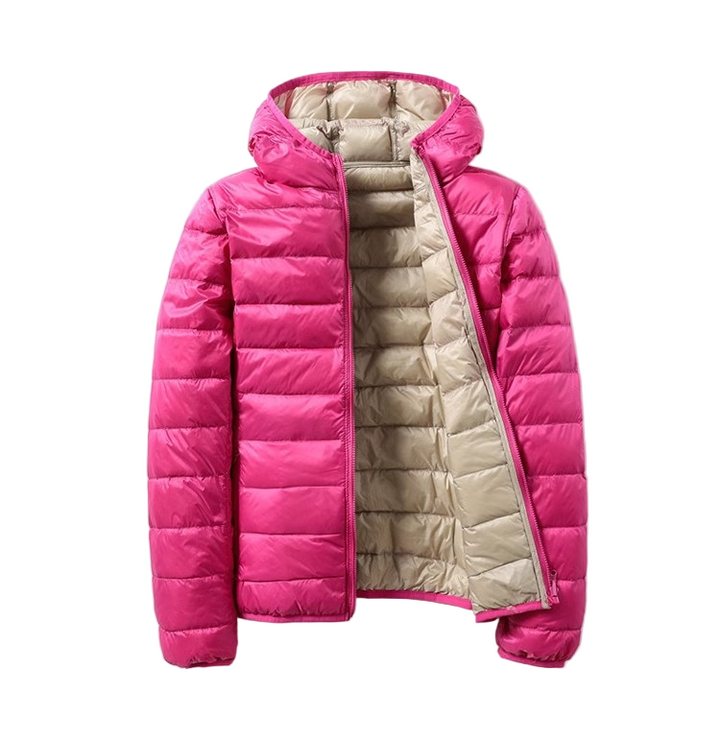 Drune | Damen Übergangs Kapuzen-Puffermantel Winterjacke