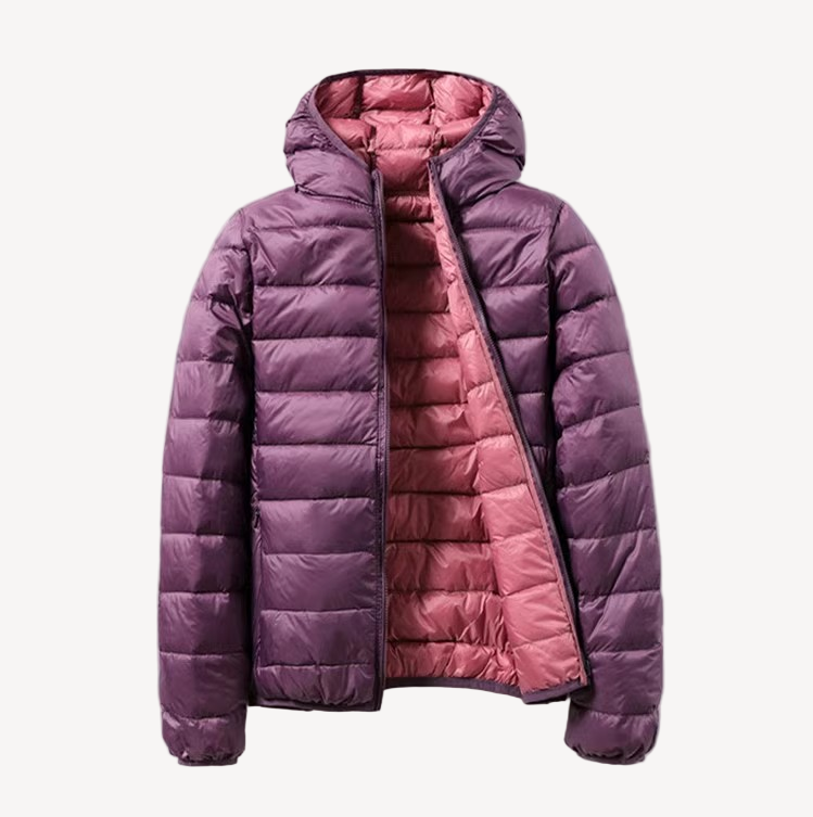 Drune | Damen Übergangs Kapuzen-Puffermantel Winterjacke