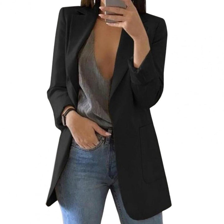 Drune | Damen Herbst Blazer Jacke mit Großen Taschen