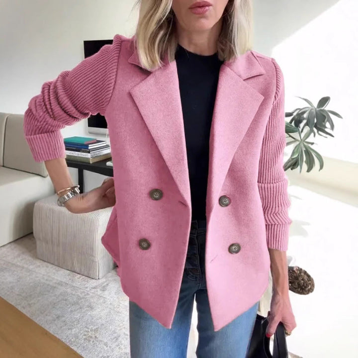 Drune | Damen Blazerjacke mit Puffärmeln Wollmischung