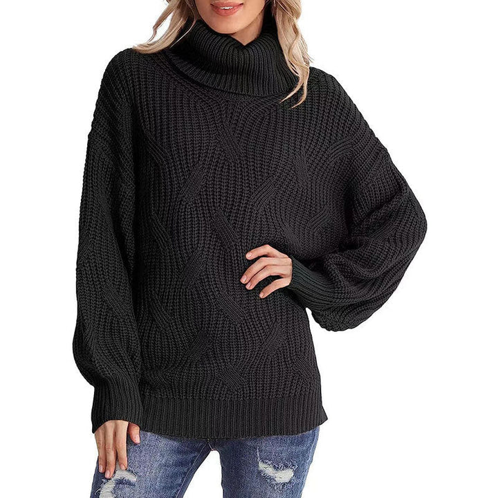 Drune | Pullover - Damen Winter Kabelstrick Rollkragenpullover