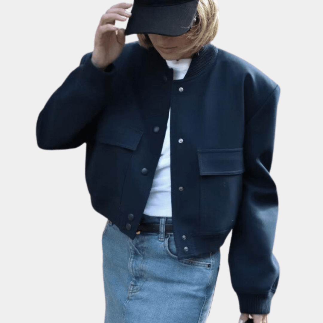 Drune | Damen Freizeit Bomberjacke mit Reißverschluss