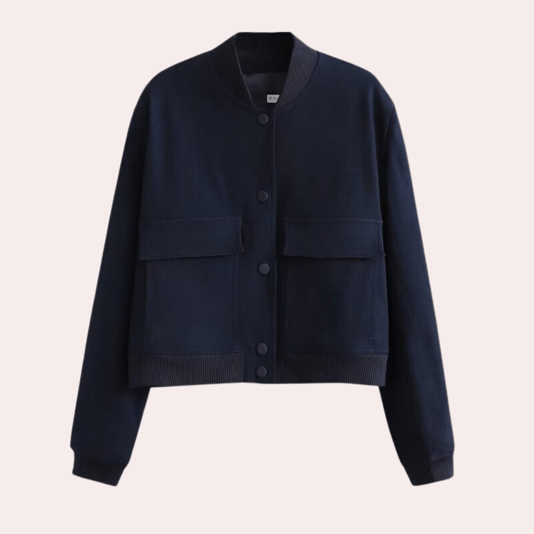 Drune | Damen Freizeit Bomberjacke mit Reißverschluss