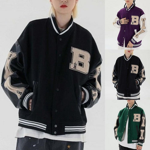 Drune | Damen Classic Baseballjacke mit Elastischen Bündchen