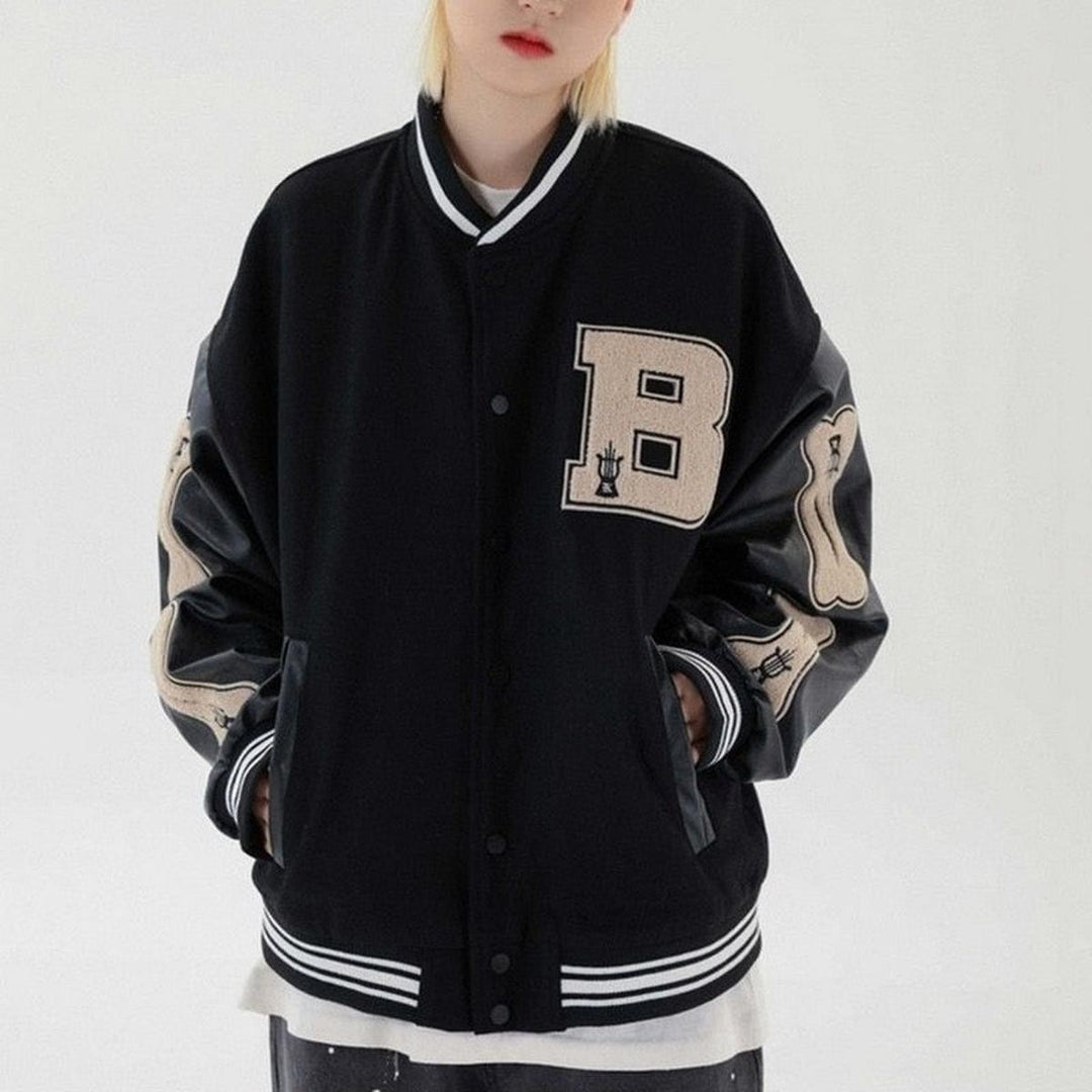 Drune | Damen Classic Baseballjacke mit Elastischen Bündchen