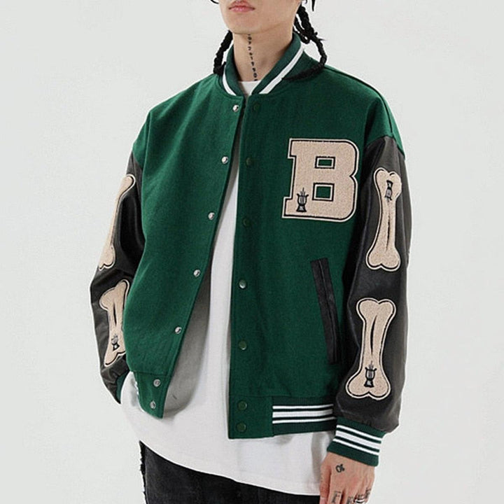 Drune | Damen Classic Baseballjacke mit Elastischen Bündchen