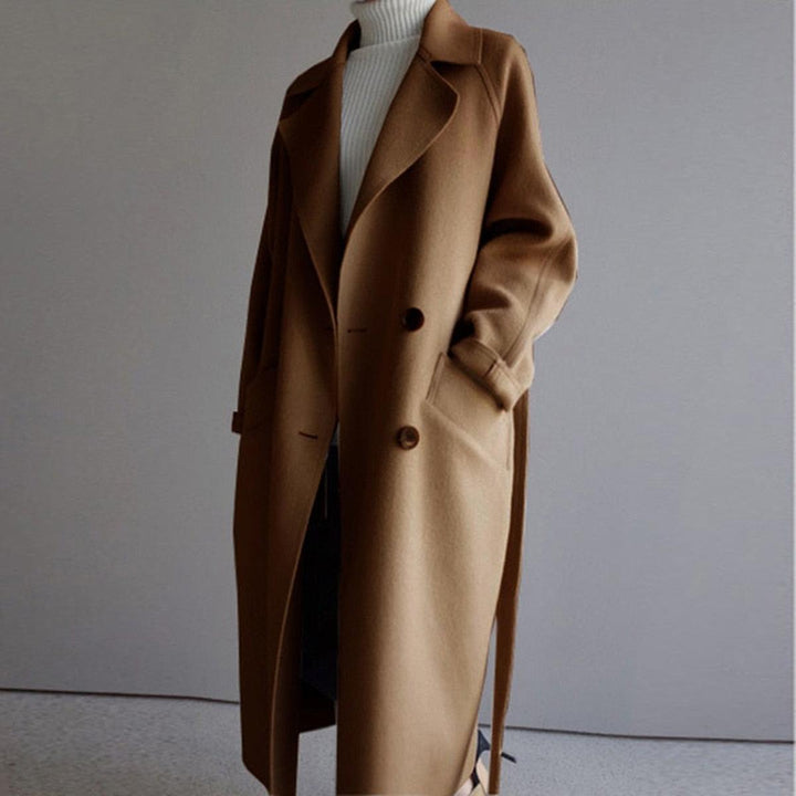 Drune | Damen Klassischer Gürtelt Trenchcoat