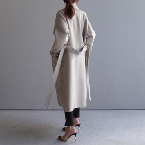 Drune | Damen Klassischer Gürtelt Trenchcoat