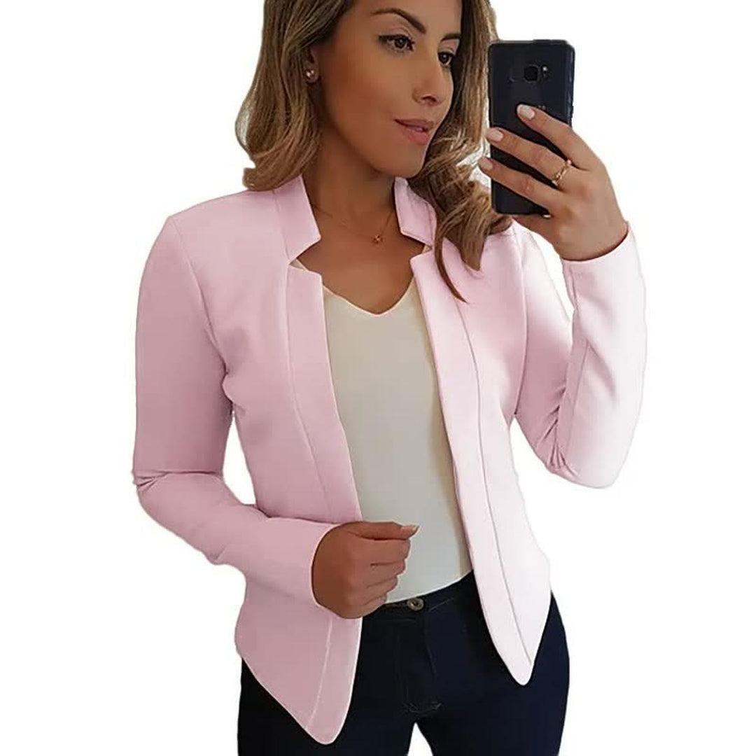 Drune | Damen Klassischer Blazer Premium Stoff Formelle Kleidung