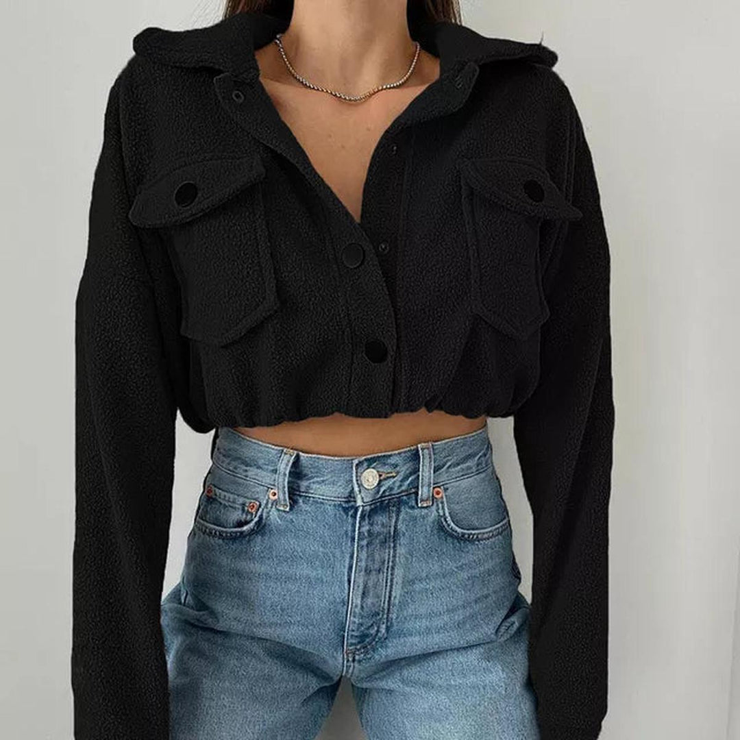 Drune | Damen Klassische Bomberjacke mit Elastischen Bündchen
