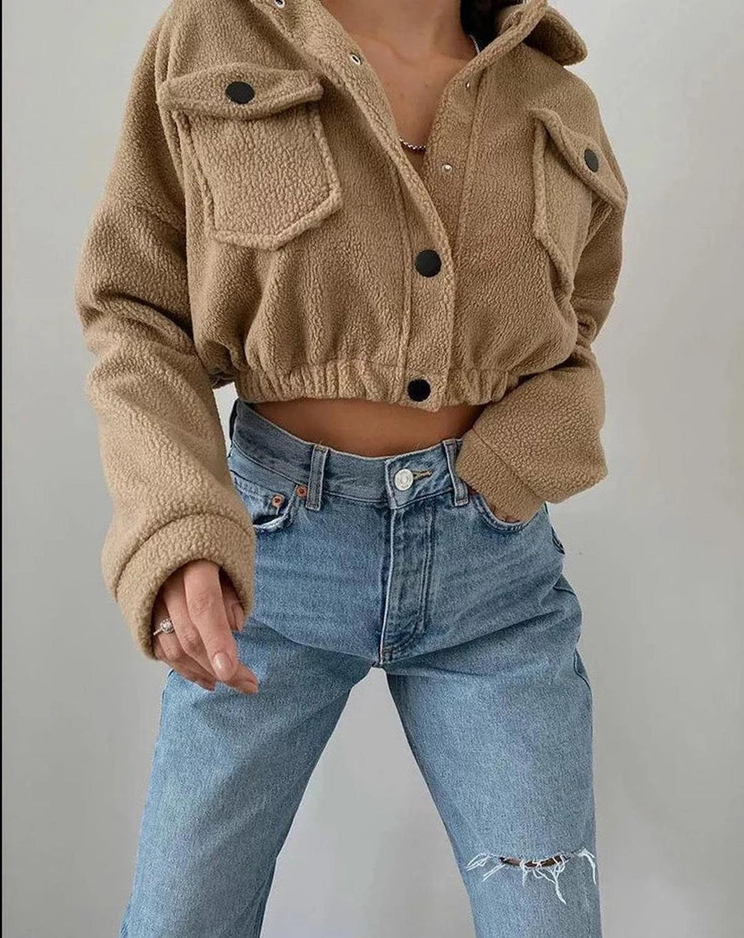 Drune | Damen Klassische Bomberjacke mit Elastischen Bündchen