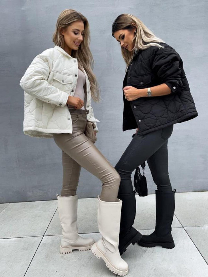 Drune | Damen Klassische Vielseitige Jacke mit Taschen