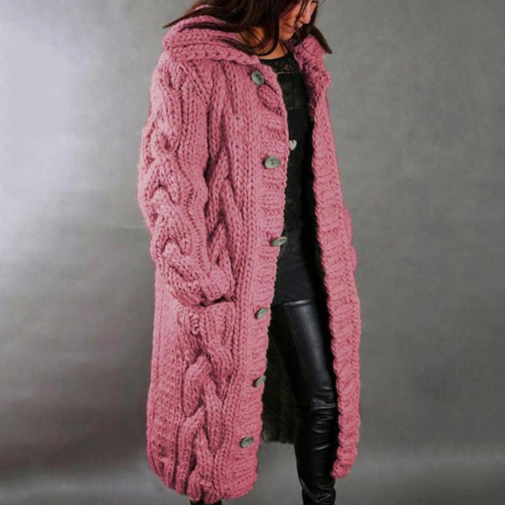 Drune | Damen Gemütlicher Strickmantel mit Langen Ärmeln