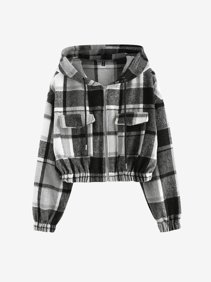 Drune | Damen Cropped Jacke Modisches Vielseitiges Design
