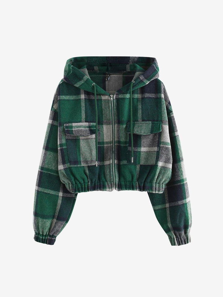 Drune | Damen Cropped Jacke Modisches Vielseitiges Design