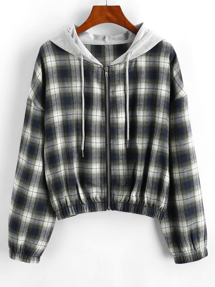 Drune | Damen Cropped Jacke Modisches Vielseitiges Design