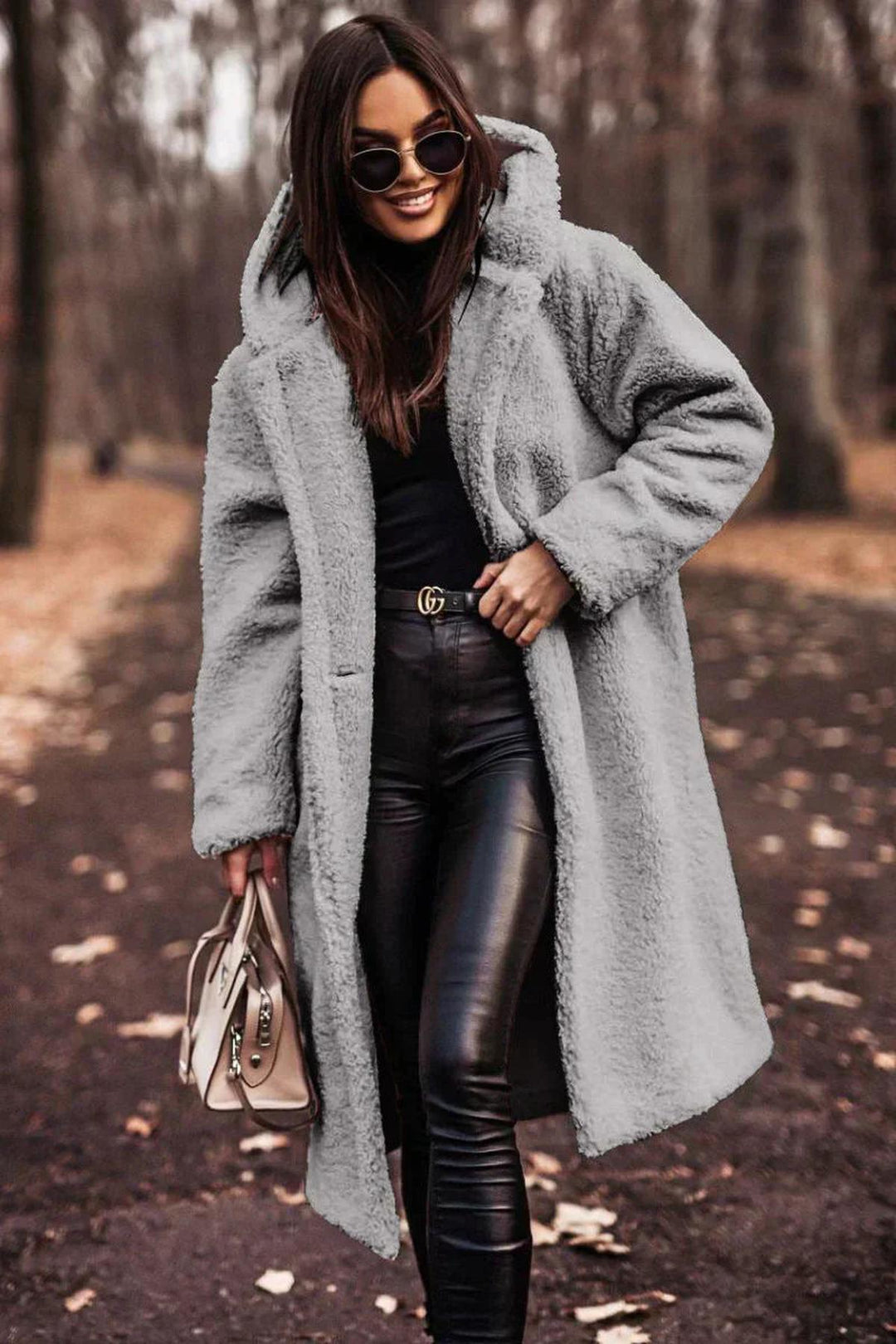 Drune | Damen Doppelreiher Trenchcoat mit Abnehmbarem Gürtel