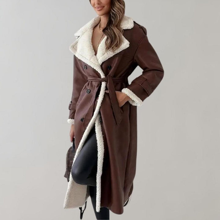 Drune | Damen Elegante Winterjacke mit Weichem Fleecefutter