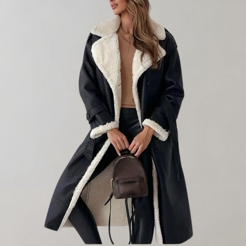 Drune | Damen Elegante Winterjacke mit Weichem Fleecefutter