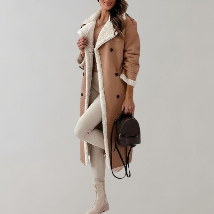Drune | Damen Elegante Winterjacke mit Weichem Fleecefutter