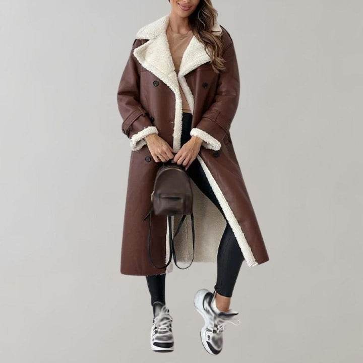Drune | Damen Elegante Winterjacke mit Weichem Fleecefutter