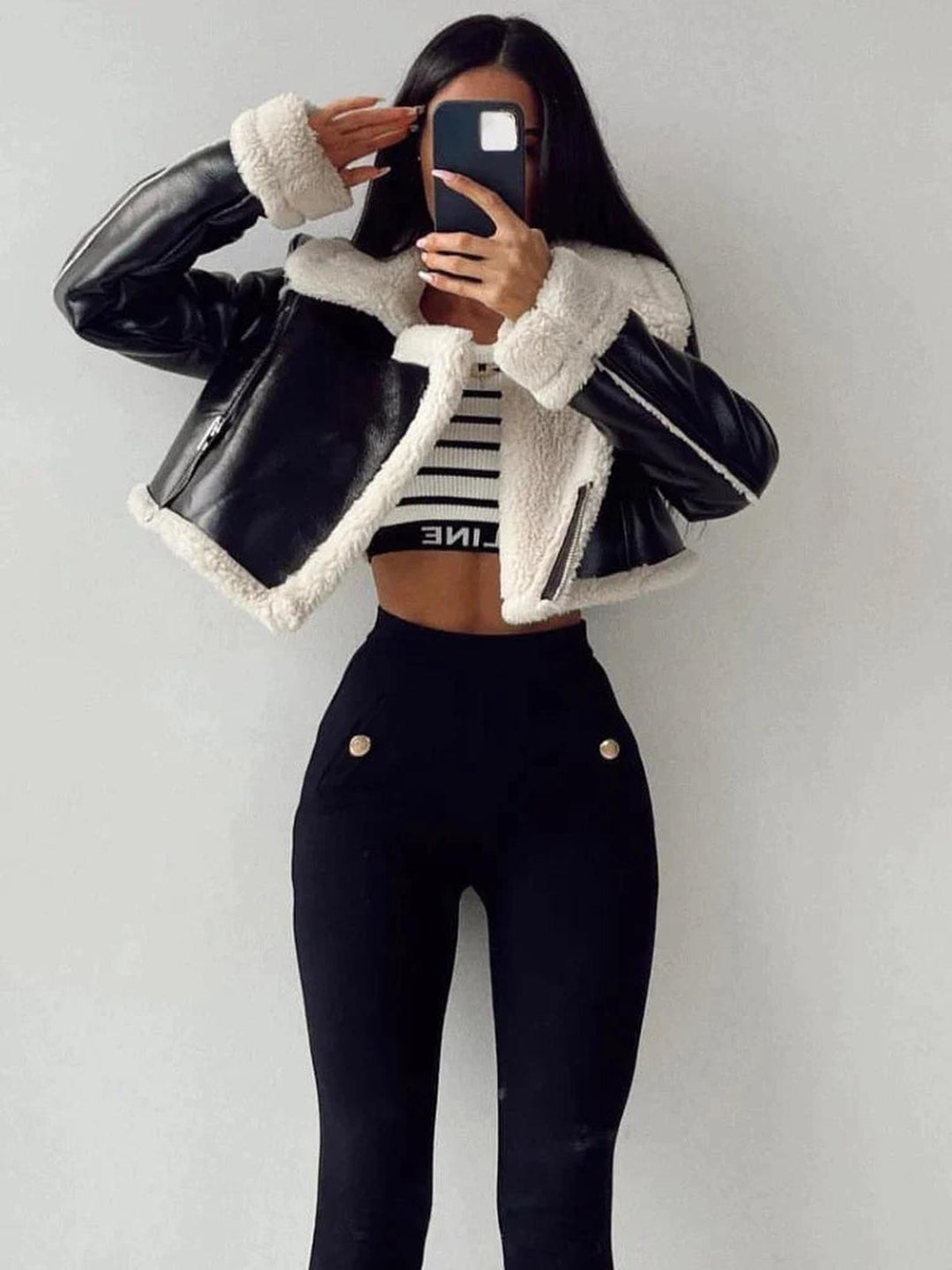 Drune | Damen Fleecegefütterte Kurzjacke