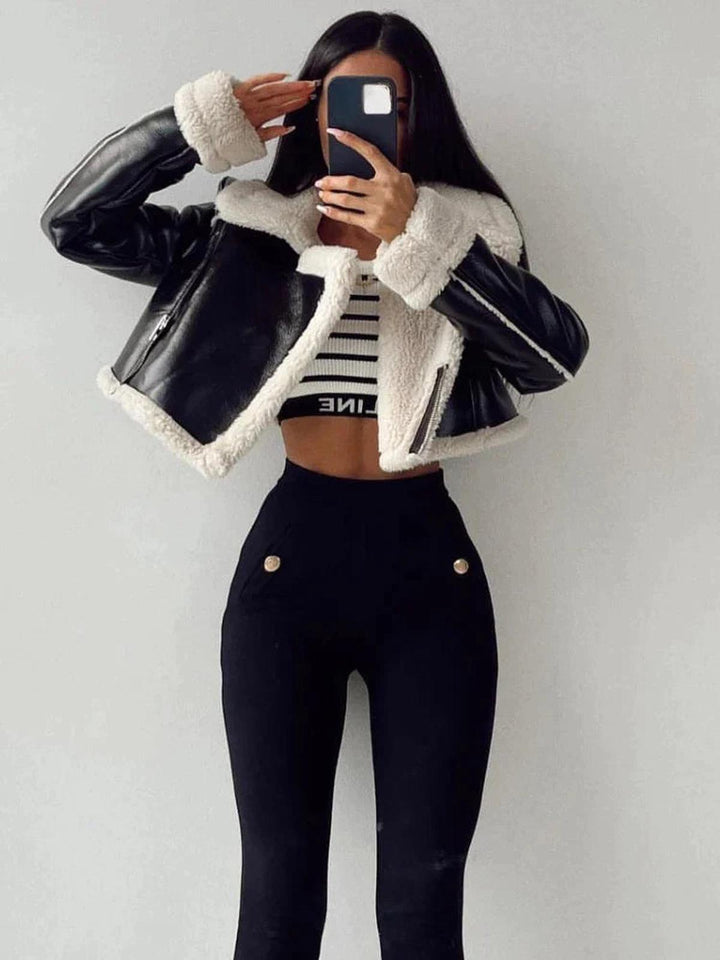 Drune | Damen Fleecegefütterte Kurzjacke