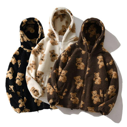 Drune | Damen Kapuzen Fleece Weste Warme Winter Schicht