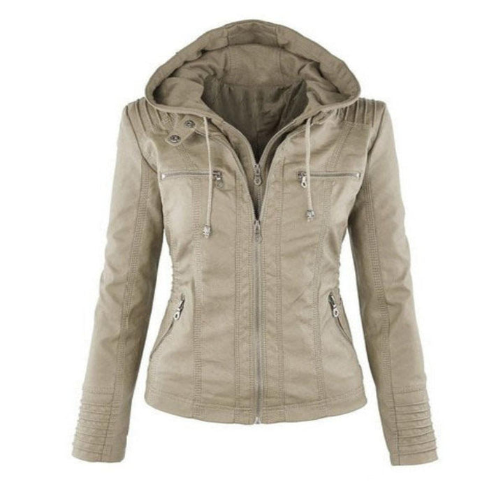 Drune | Damen Leichte Leder Sommerjacke