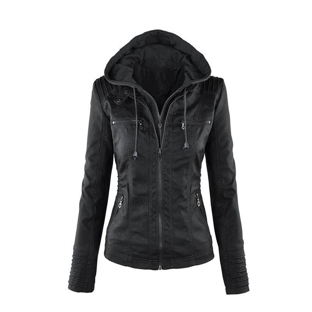 Drune | Damen Leichte Leder Sommerjacke