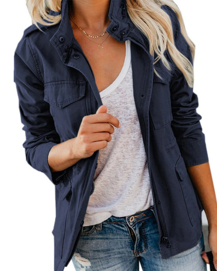 Drune | Utility Jacke für Damen, Lässige Größenlänge
