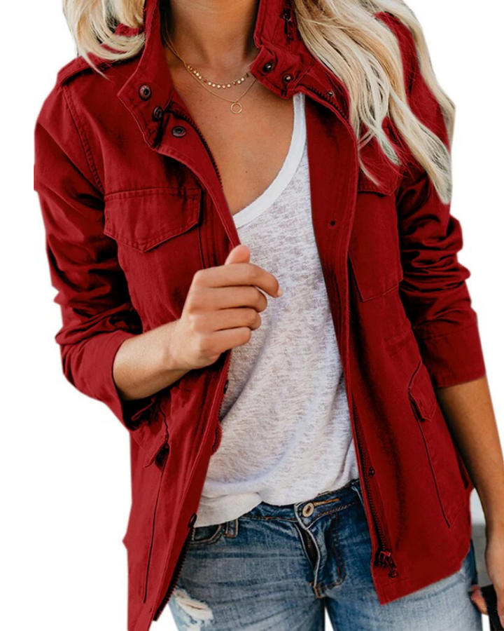 Drune | Utility Jacke für Damen, Lässige Größenlänge