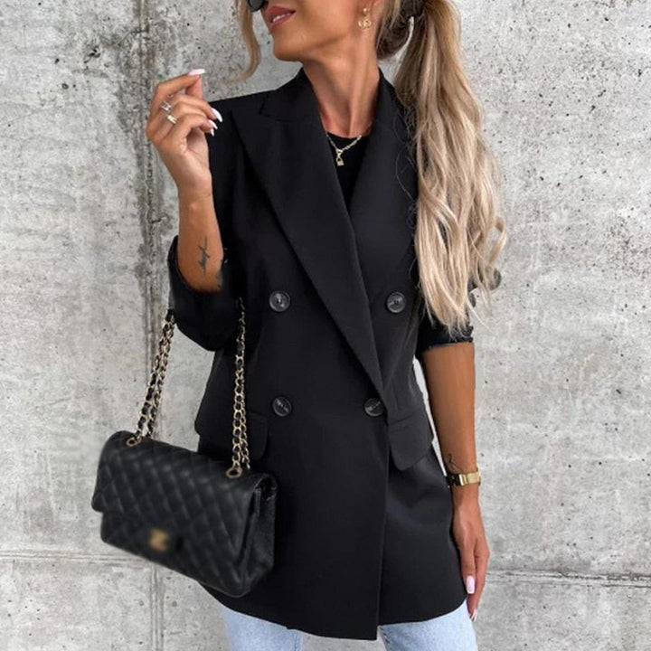 Drune | Damen Langer Blazer Elegante Formelle Jacke