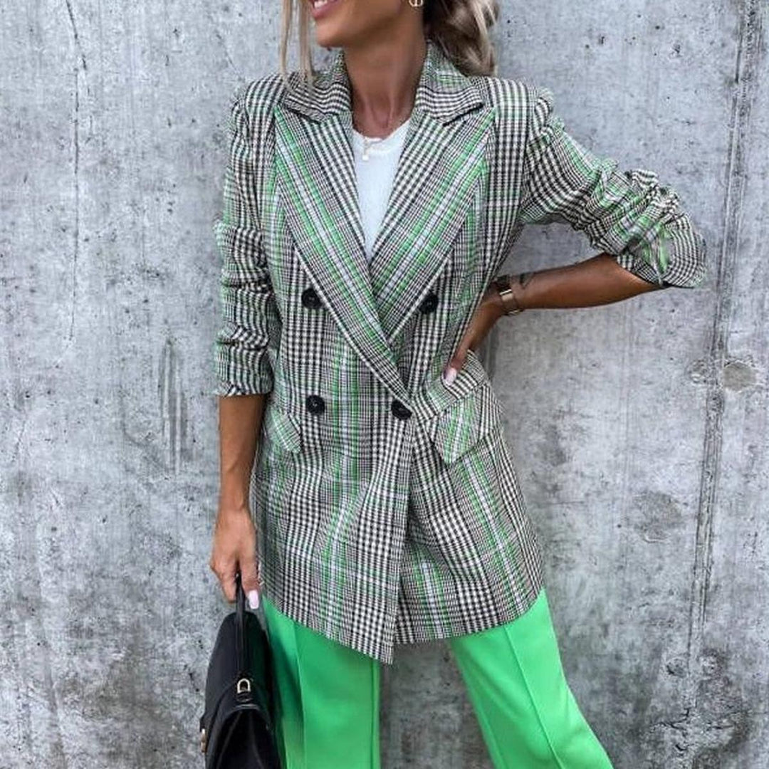 Drune | Damen Langer Blazer Elegante Formelle Jacke