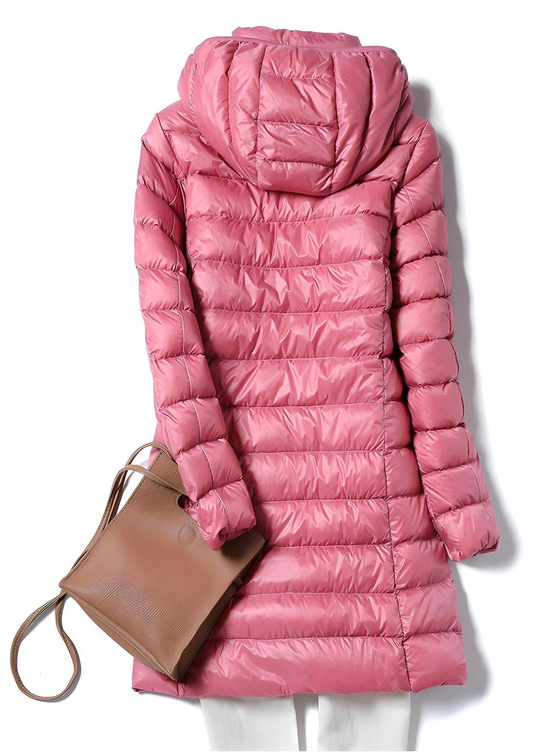 Drune | Damen Lang Downjacke mit Abnehmbarer Kapuze