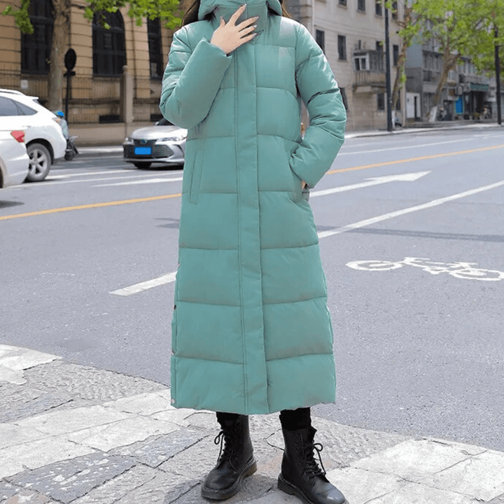 Drune | Damen Lange Stepp Winterjacke