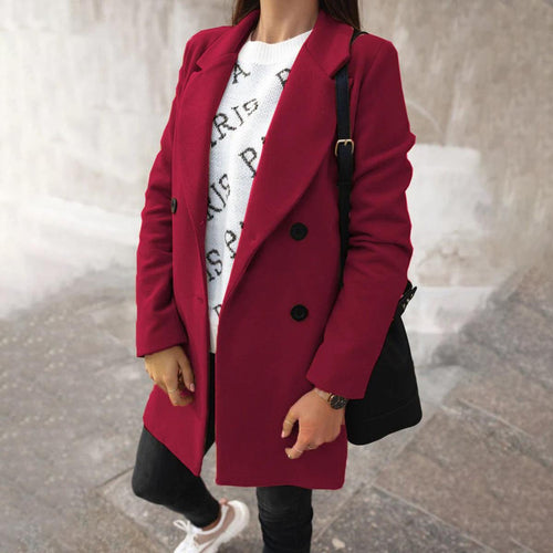 Drune | Damen Langer Wintermantel mit Pelzkragen und Wasserdichtem Design