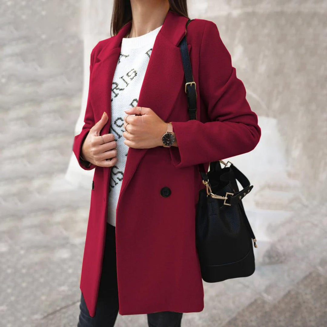 Drune | Damen Langer Wintermantel mit Pelzkragen und Wasserdichtem Design