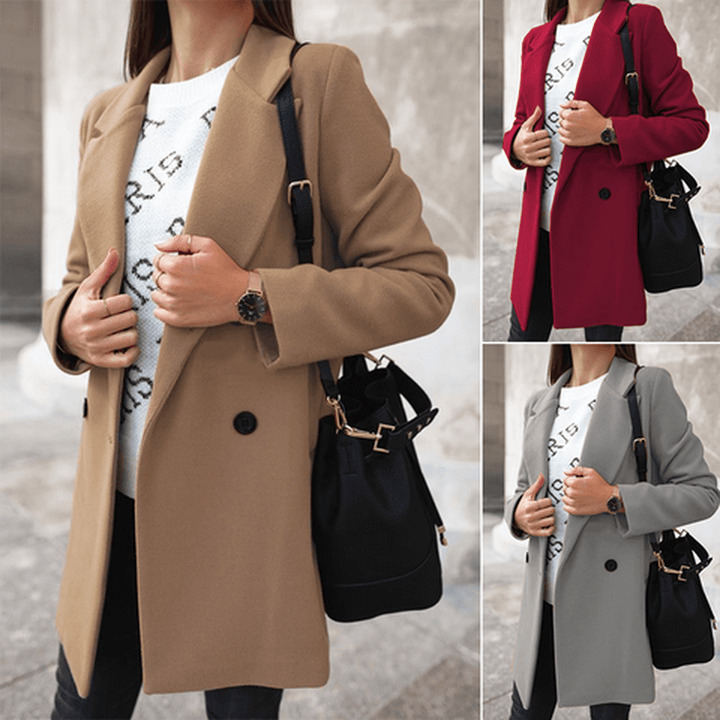 Drune | Damen Langer Wintermantel mit Pelzkragen und Wasserdichtem Design