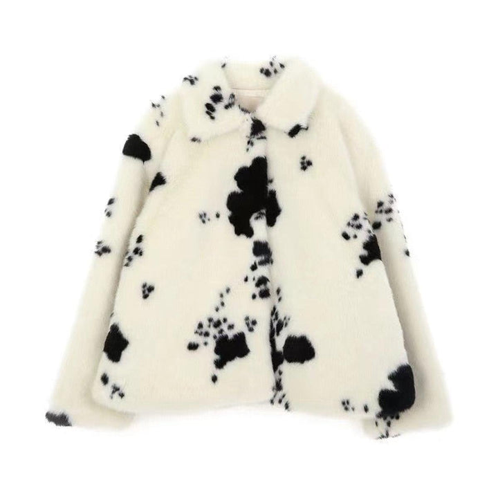 Drune | Damen Luxuriöse Pelzjacke mit Elegantem Schnitt