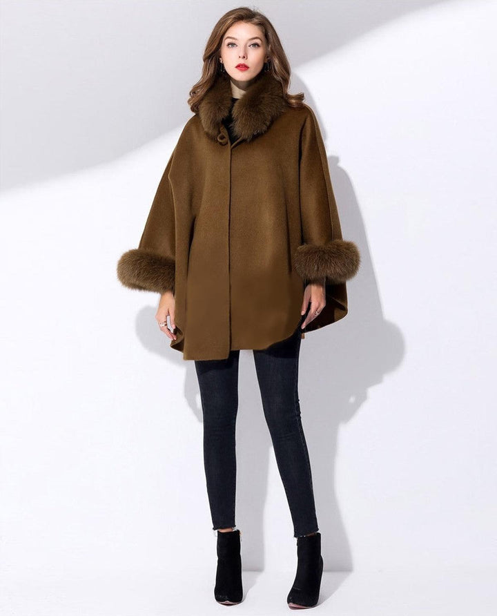 Drune | Damen Luxus Cashmere Mantel mit Einzigartigem Design