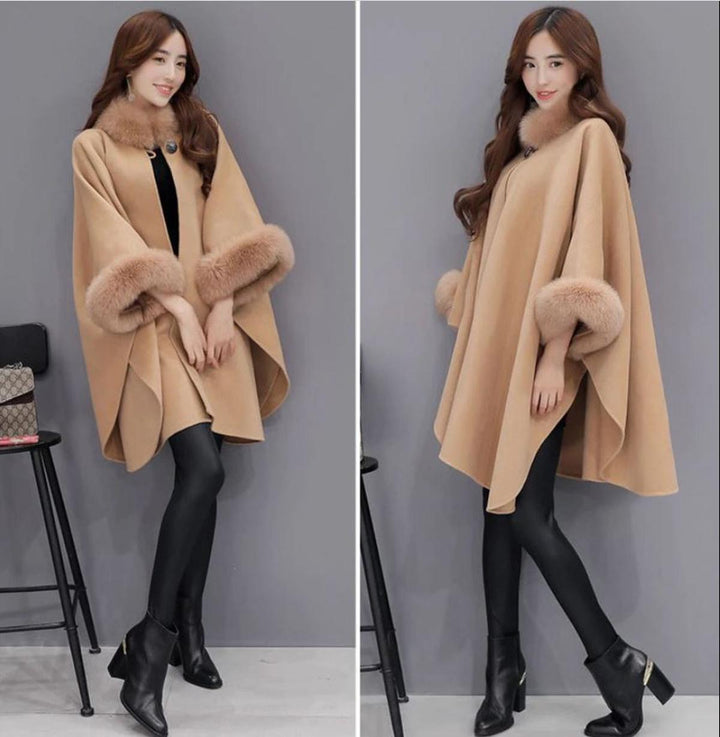 Drune | Damen Luxus Cashmere Mantel mit Einzigartigem Design