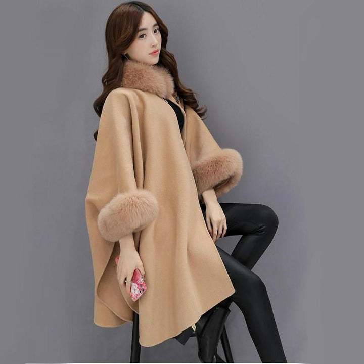 Drune | Damen Luxus Cashmere Mantel mit Einzigartigem Design