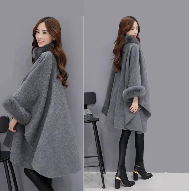 Drune | Damen Luxus Cashmere Mantel mit Einzigartigem Design