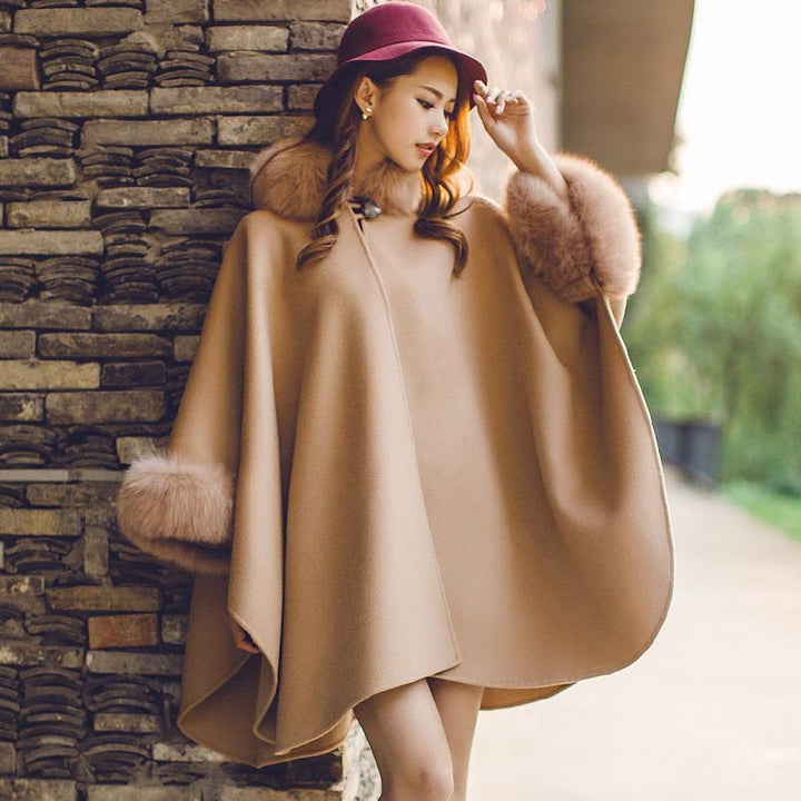 Drune | Damen Luxus Cashmere Mantel mit Einzigartigem Design