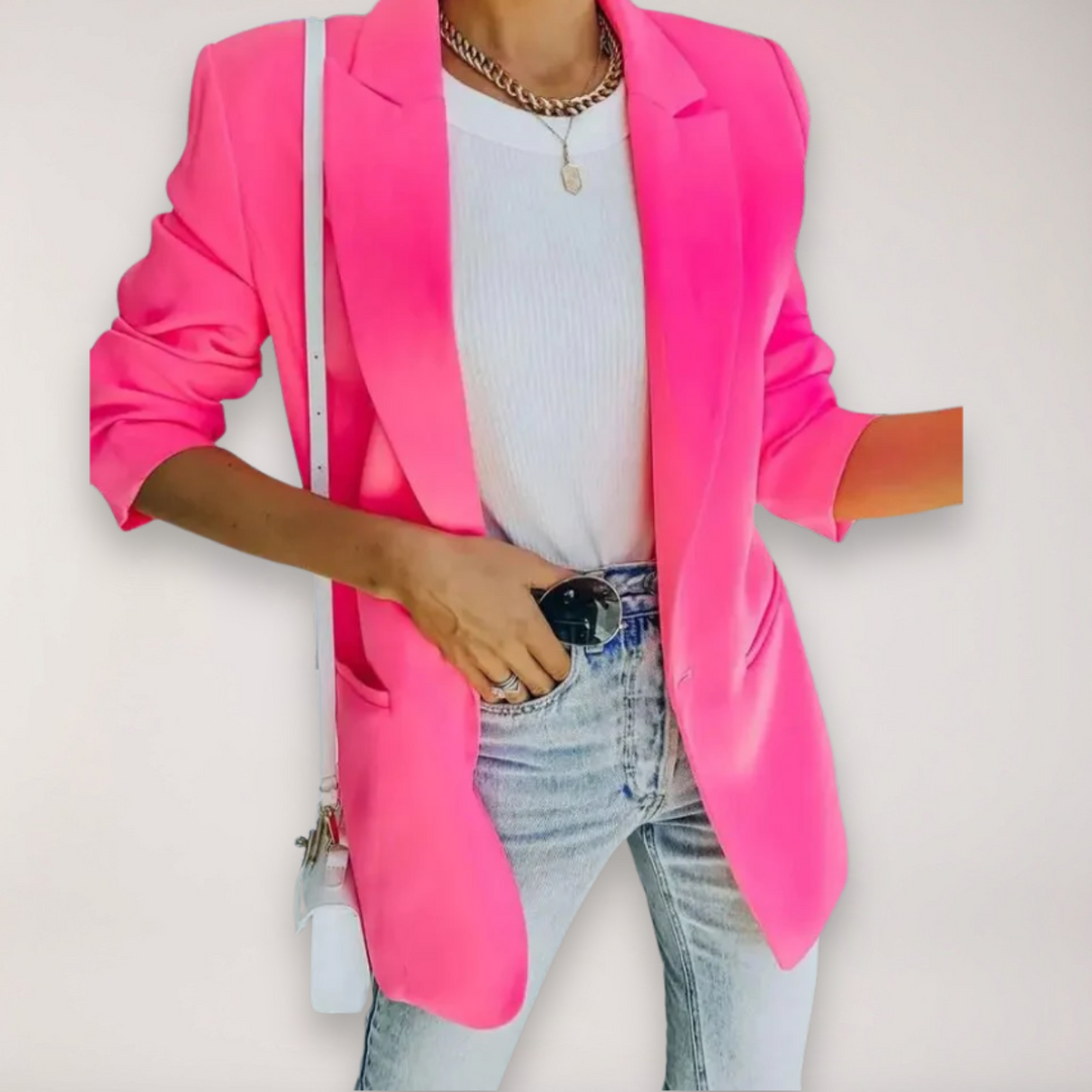 Drune | Oversized Blazer – Einreiher mit Reverskragen Jacke für elegantes Layering
