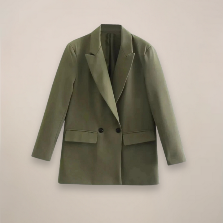 Drune | Oversized Doppelreiher Blazer Mantel – Langer Smarter Jacke für Herbst/Winter