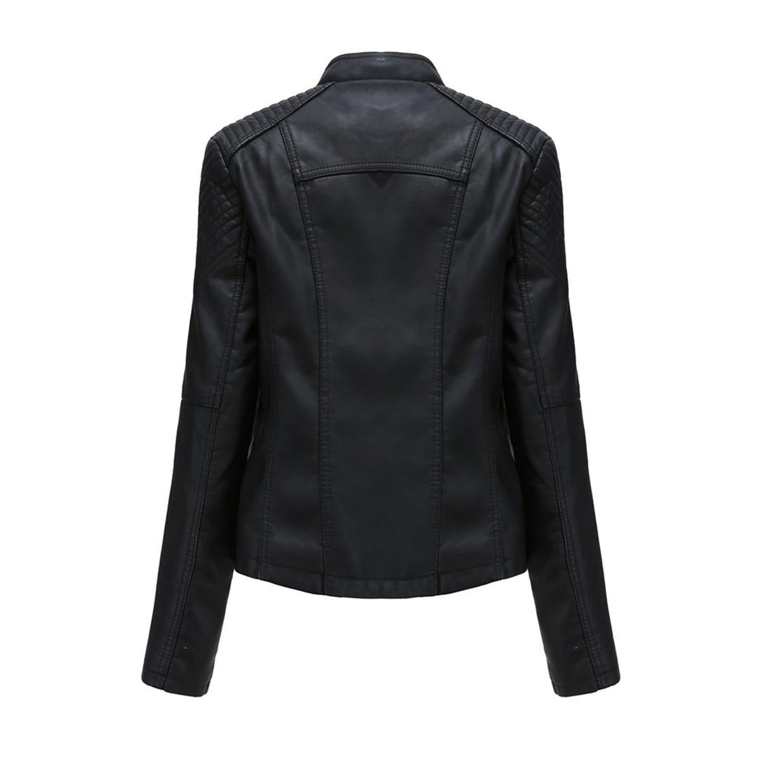 Drune | Damen PU-Leder Motorradjacke Für Freizeit und Outdoor Bekleidung