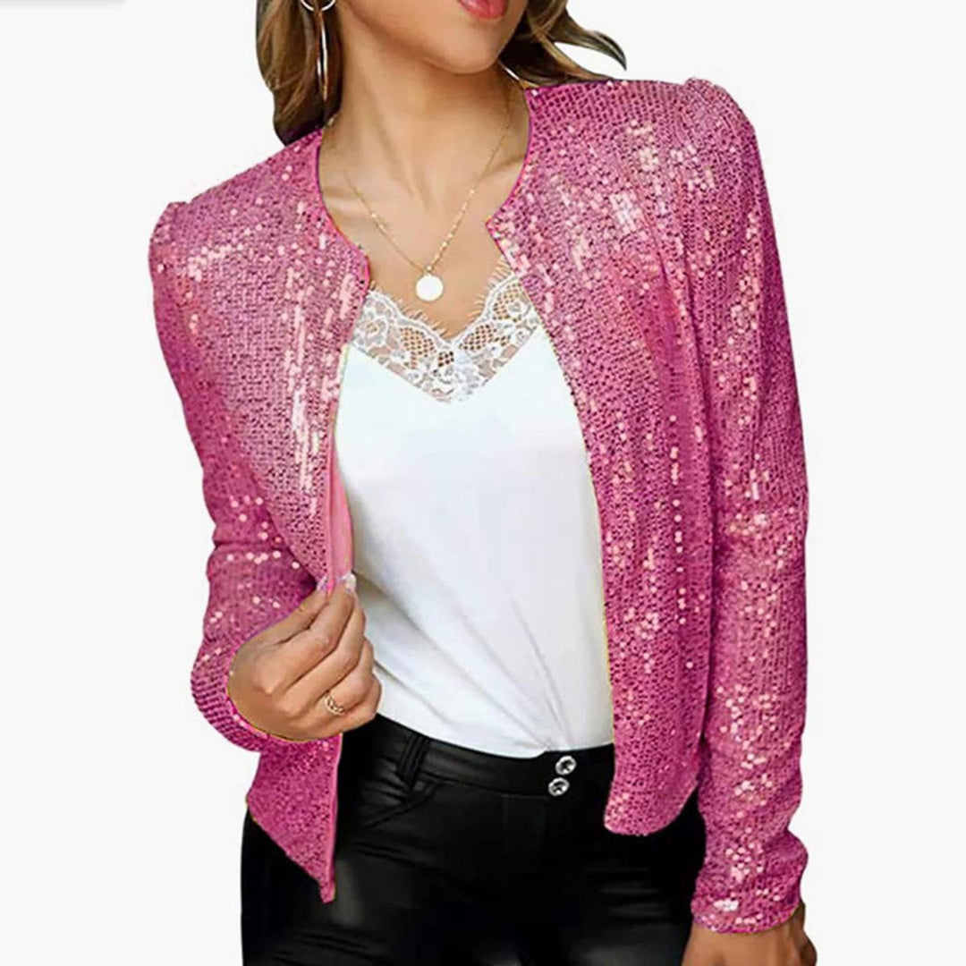 Drune | Damen Satin Blazer mit Regular Fit